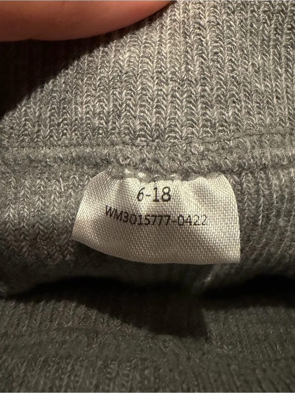 Light Gray Ribbed Knit Tights